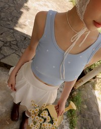 High Waist Bubble Silhouette Mini Skirt