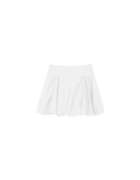 High Waist Bubble Silhouette Mini Skirt