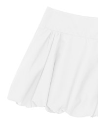 High Waist Bubble Silhouette Mini Skirt