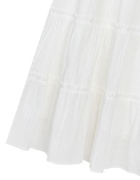Flowy Polka Dot Tiered Maxi Skirt