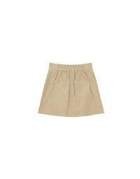 Front Zip Up A LineMini Skirt with Cargo Inspired Flap Pockets