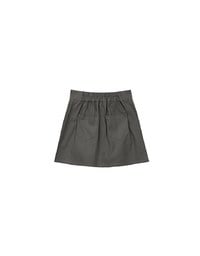 Front Zip Up A LineMini Skirt with Cargo Inspired Flap Pockets