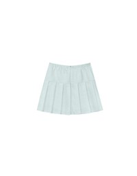 High Waist A Line Tailored Pleated Mini Skirt