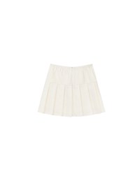 High Waist A Line Tailored Pleated Mini Skirt