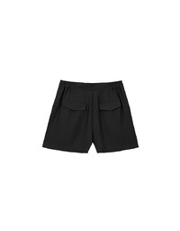 High Waist Pleated A Line Shorts