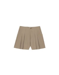 High Waist Pleated A Line Shorts