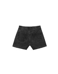 High Waist Washed Jeans Denim Shorts with Pocket Details
