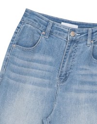 涼感デニムロングパンツ