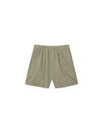 Casual Wide Leg Tailored Linen Shorts with Button Closure