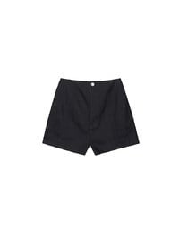 High Waist Hidden Closure Tailored Fit A Line Shorts