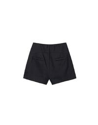 High Waist Hidden Closure Tailored Fit A Line Shorts