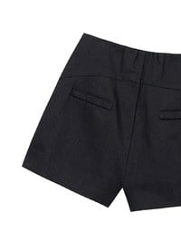 High Waist Hidden Closure Tailored Fit A Line Shorts