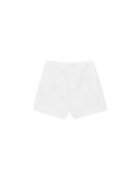 High Waist Hidden Closure Tailored Fit A Line Shorts