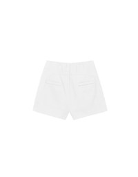 High Waist Hidden Closure Tailored Fit A Line Shorts
