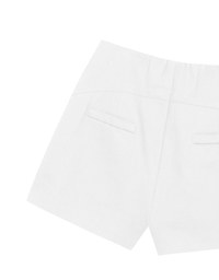 High Waist Hidden Closure Tailored Fit A Line Shorts