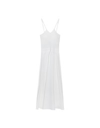 Halter V Neck Spliced Camisole Padded Maxi Dress