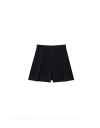 AIRY HOURGLASS High Waist Knit Pleated Flare Skort