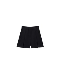 AIRY HOURGLASS High Waist Knit Pleated Flare Skort