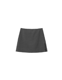 High Waist Minimal A Line Skort with Side Zipper