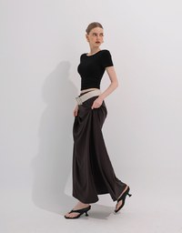 Basic Low Back Padded Crop Short Sleeve Top