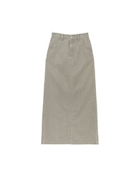 High Waisted Straight Cut Jeans Denim Maxi Skirt