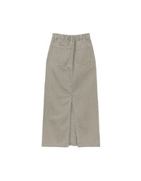 High Waisted Straight Cut Jeans Denim Maxi Skirt