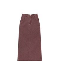 High Waisted Straight Cut Jeans Denim Maxi Skirt