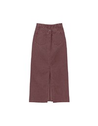 High Waisted Straight Cut Jeans Denim Maxi Skirt
