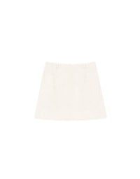 High Waist Faux Suede A Line Mini Skirt