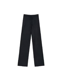 ドローストリング入りニットタイトパンツ