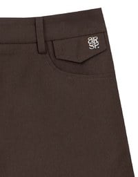 Tailored High Waist Shorts with AIR SPACE Logo Embroidery