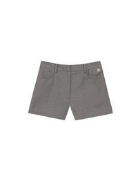Tailored High Waist Shorts with AIR SPACE Logo Embroidery