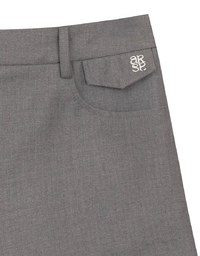 Tailored High Waist Shorts with AIR SPACE Logo Embroidery