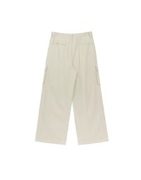 Drawstring Waist Wide Leg Cargo Pants with Pockets
