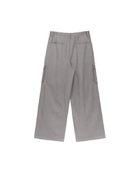 Drawstring Waist Wide Leg Cargo Pants with Pockets