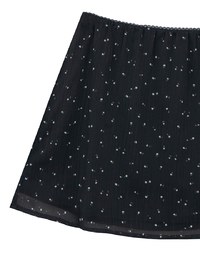 Sheer Mesh Dot Print Cropped Cardigan and Matching Mini Skirt Set Wear