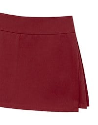 AIRY HOURGLASS Low Rise Plain Fitted Skorts