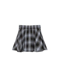 Patchwork Plaid Tie Up A Line Mini Skirt