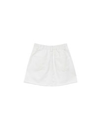 【Stain Resistant】Metal Studded A Line Jeans Denim Skirt