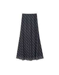 Vintage Inspired Plaid A Line Maxi Skirt