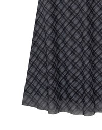 Vintage Inspired Plaid A Line Maxi Skirt
