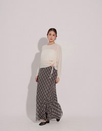 Vintage Inspired Plaid A Line Maxi Skirt