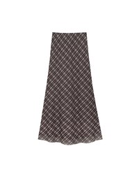 Vintage Inspired Plaid A Line Maxi Skirt