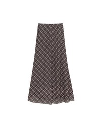 Vintage Inspired Plaid A Line Maxi Skirt