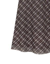 Vintage Inspired Plaid A Line Maxi Skirt