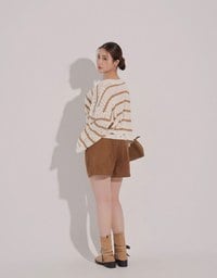 スエード調ショートパンツ