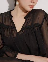 Lace Trim Drawstring Sleeve Cropped Cardigan and Elastic Waist A Line Mini Skirt Set Wear