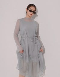 Flowy Sleeveless Maxi Dress with Waist Tie Detail