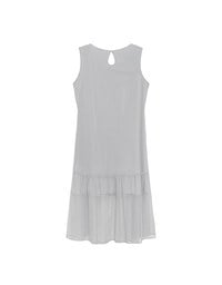 Flowy Sleeveless Maxi Dress with Waist Tie Detail