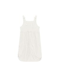 Adjustable Strap Drawstring Waist Cargo Maxi Dress